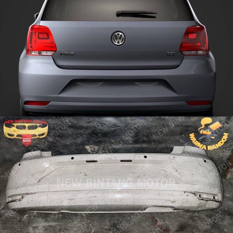 Bumper belakang vw polo volkswagen polo 2014 2019 original