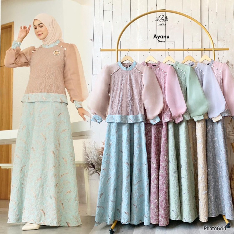 Ayana dress by Layka/gamis mewah premium/bisa cod