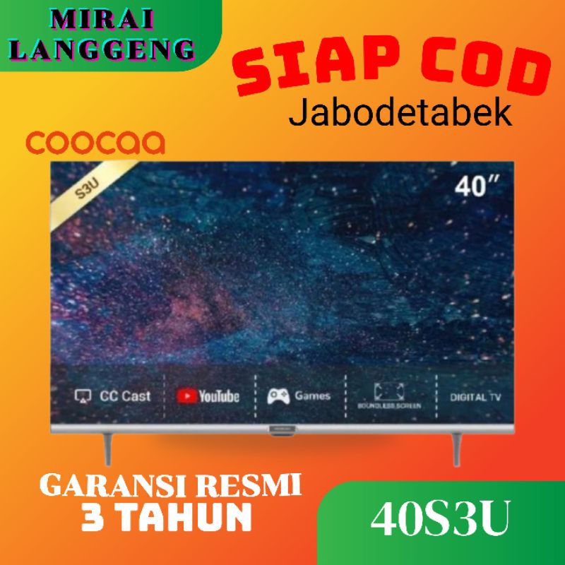 COOCAA 40S3U SMART TV 40 inch