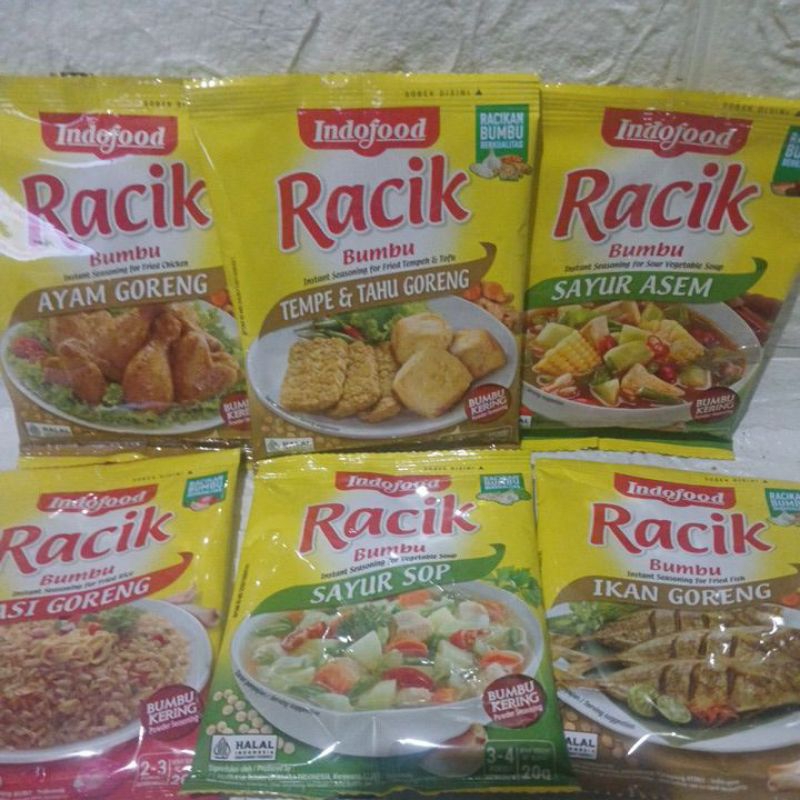 

INDOFOOD BUMBU RACIK 20/26/33 GRAM