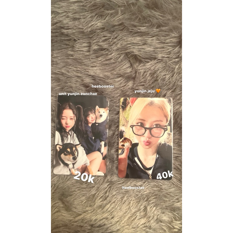 Photocard lesserafim yunjin eunchae unit