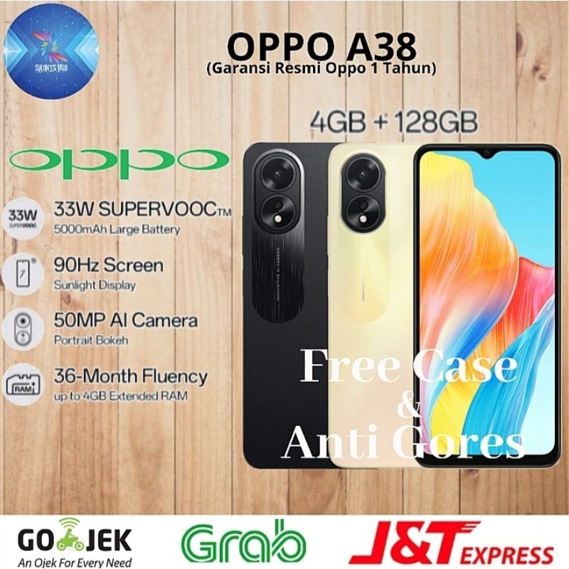 OPPO A38 NFC Ram 6GB Memory 128GB 6/128GB & 4/128GB Garansi Resmi Oppo Indonesia