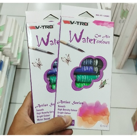 

WATER COLOR 12 WARNA 6ML V-TRO