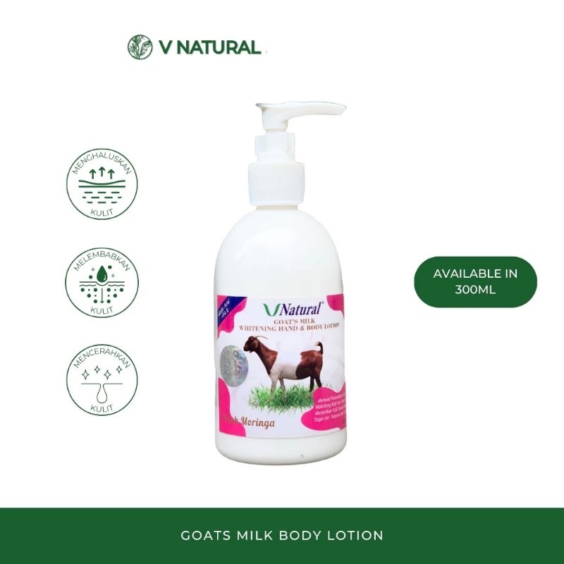 body lotion goat's milk v natural bpom halal