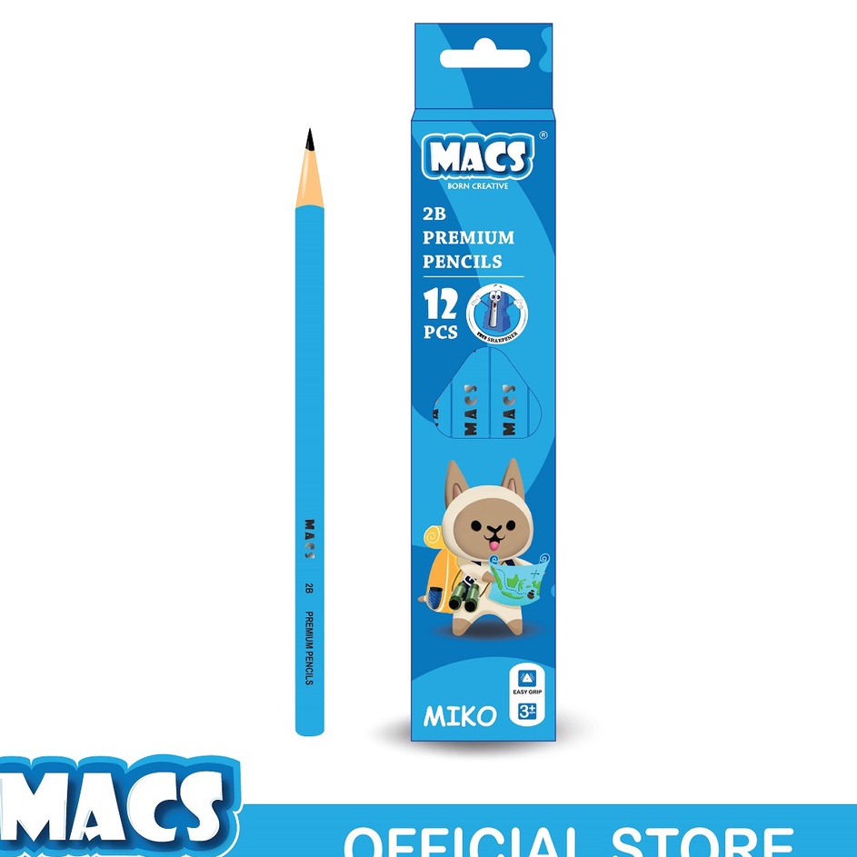 

Terjangkau MACS Pensil 2B Triangle Premium Miko