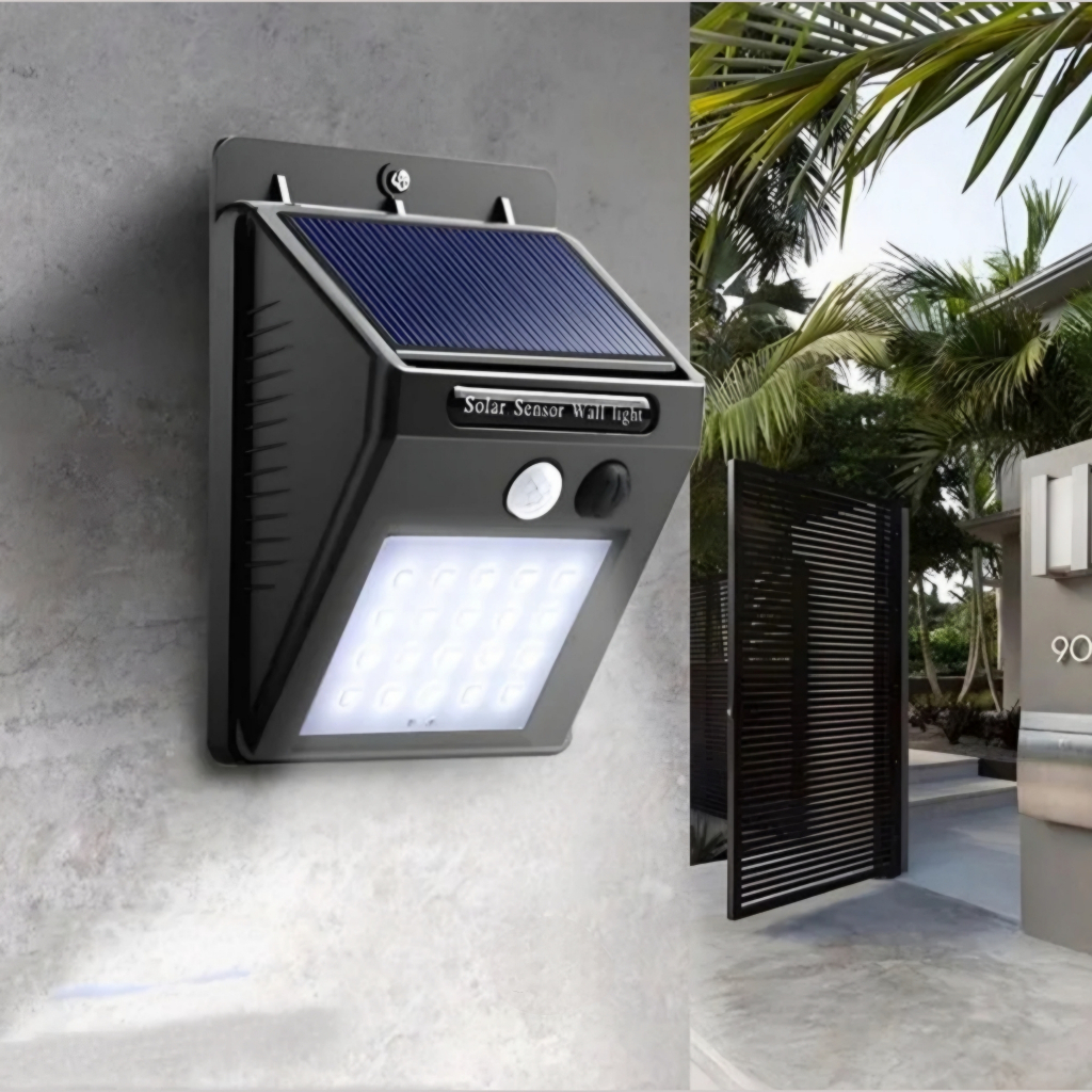 Lampu Dinding Solar 30 LED - Lampu Tangga Solar Power - YS Shop