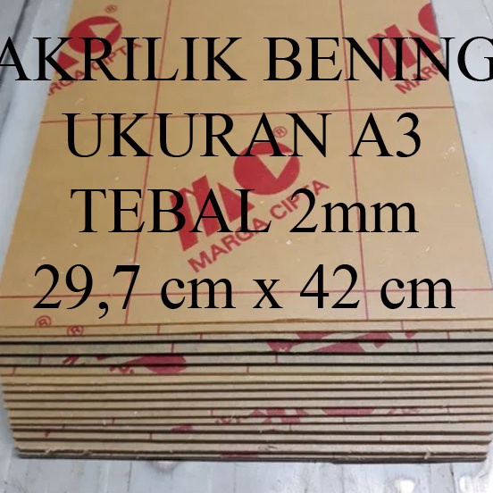 

Terkini Lembaran Akrilik Marga Cipta A3 2mm