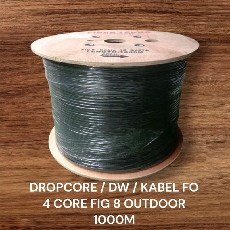 DROPCORE / DW / KABEL FO 4 CORE FIG 8 OUTDOOR 1000 METER