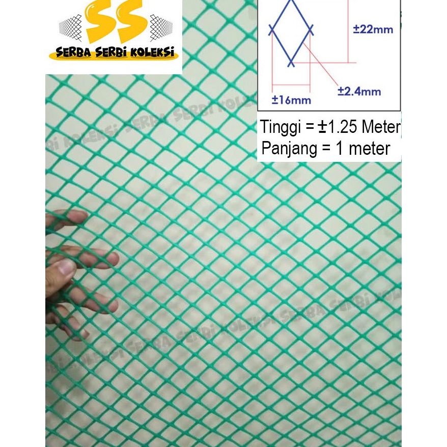 Kawat Jaring Plastik HDPE bentuk diamond