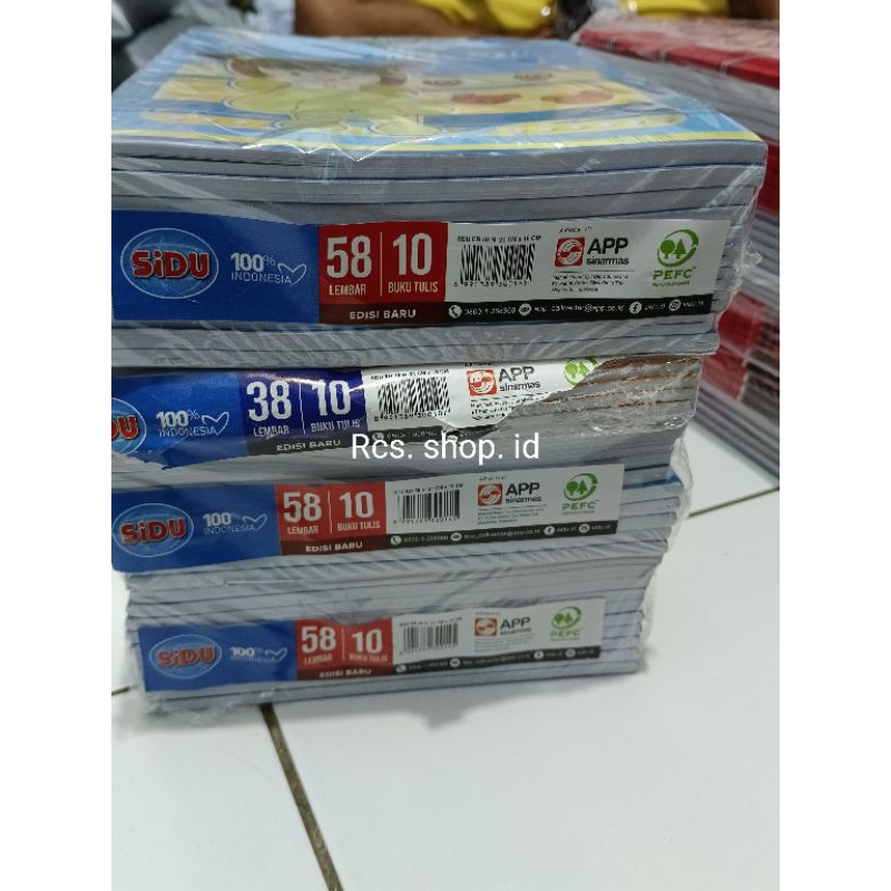

sidu buku tulis anak sekolah isi 38 dan 58 kertas putih tebal