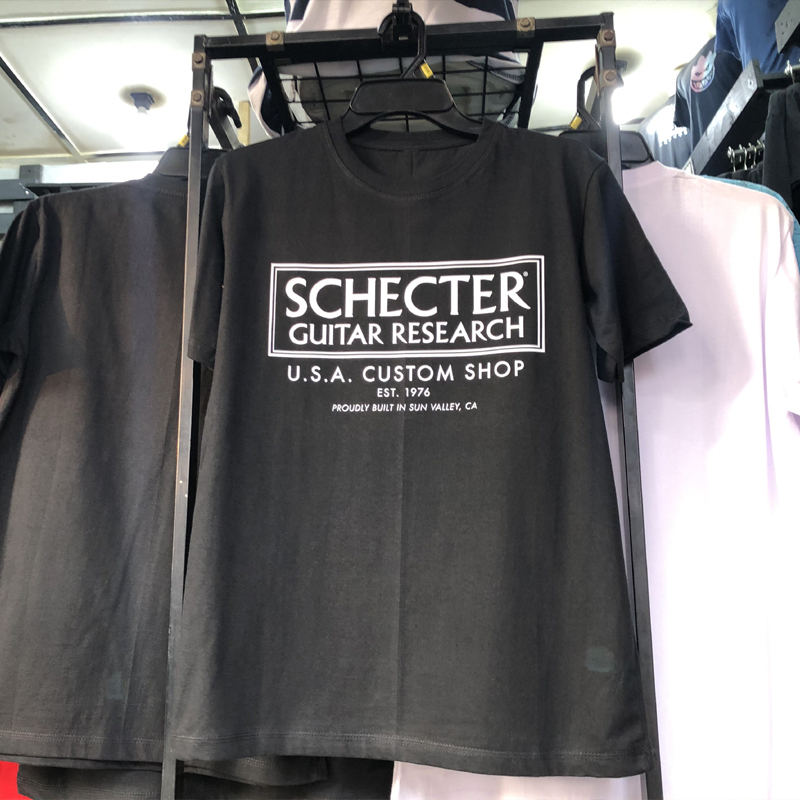 Kaos Schecter Synyster Gates A7X Avenged Sevenfold - Schecter Guitars Tshirt 100% Cotton | Shortslee