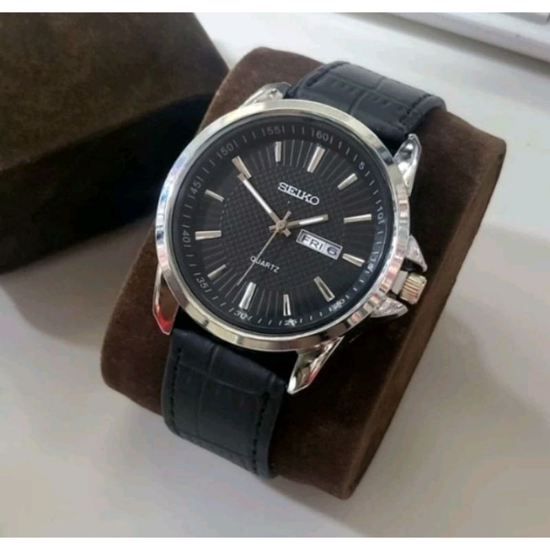 JAM TANGAN PRIA SEIKO TALI KULIT SUPER MEWAH DAN ELEGAN - JAM TANGAN PRIA TALI KULIT - JAM TANGAN SE