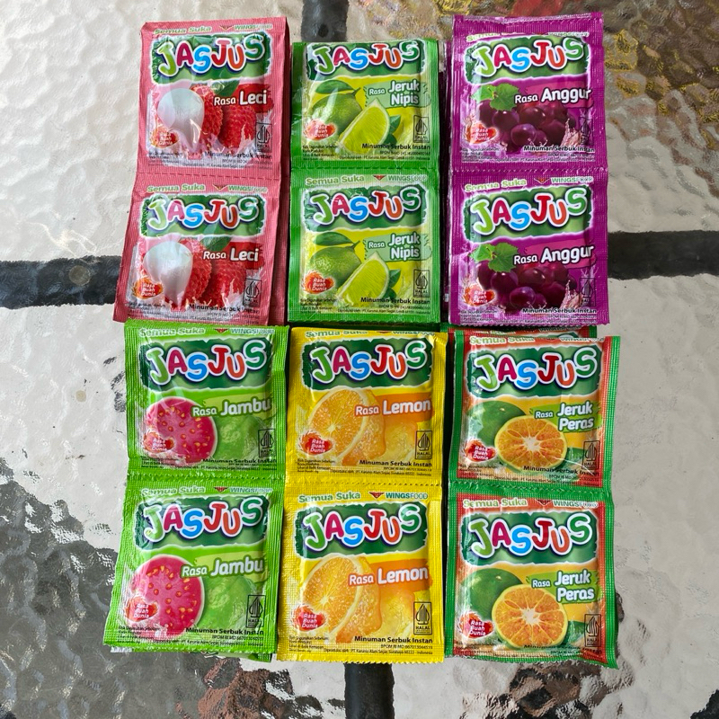 

Jasjus Aneka Rasa Renceng Kemasan 6 gram Murah & Hemat