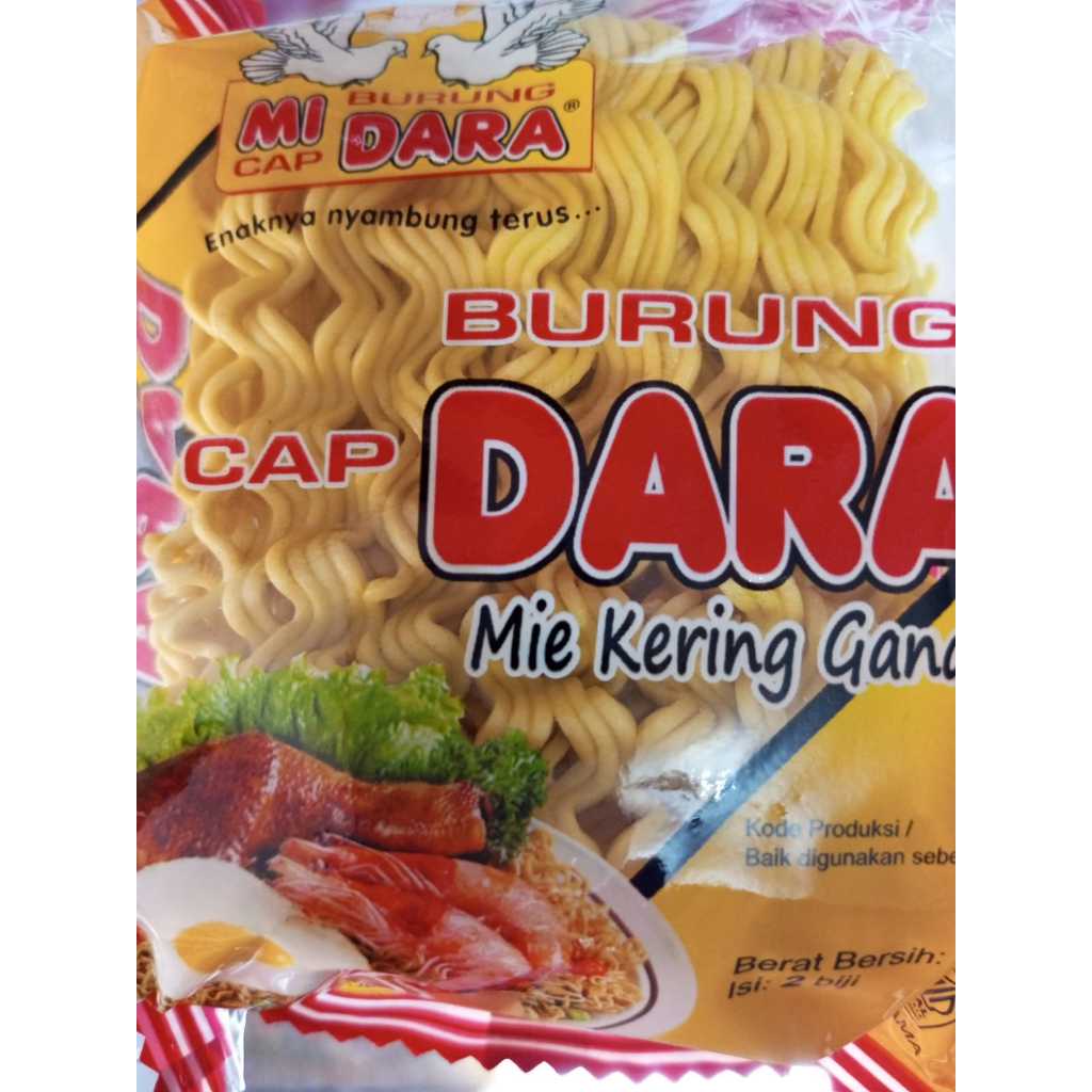 

Mie Burung Dara 136g (isi 2pcs)