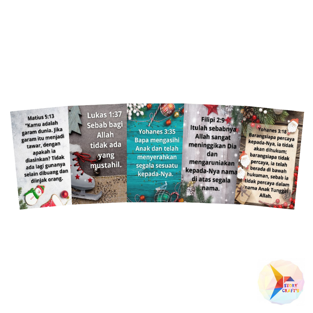 

Storycraftsid Sticker - Tema Ayat Emas Alkitab Natal 1