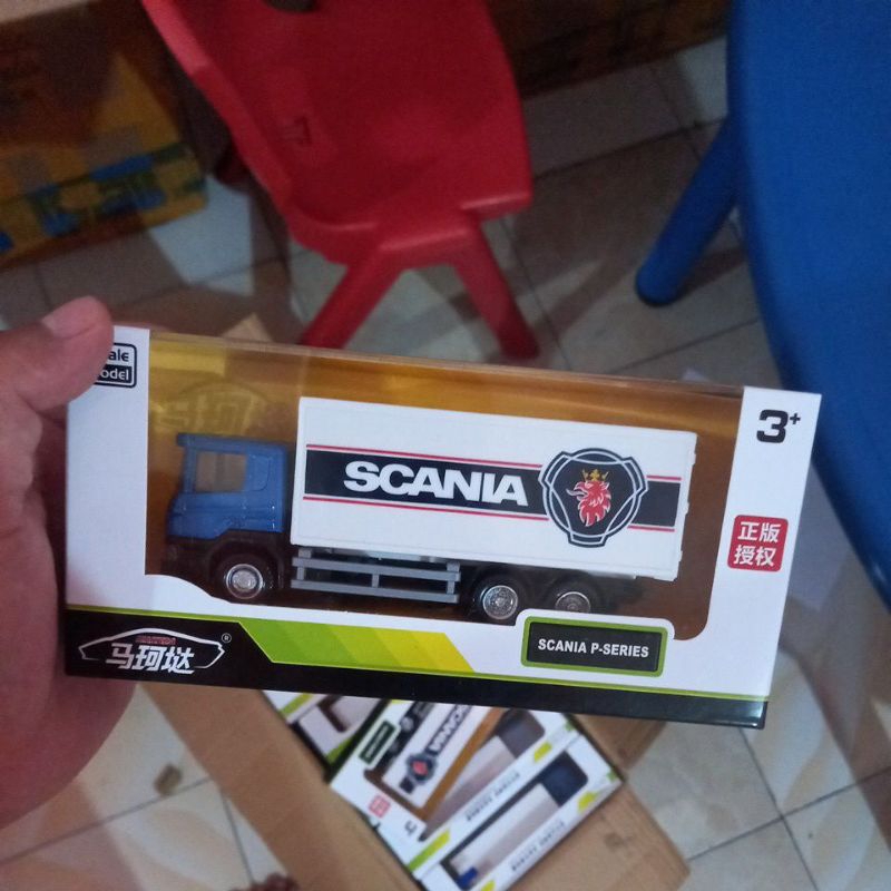 diecast truck scania miniatur truk oleng mobil mobilan