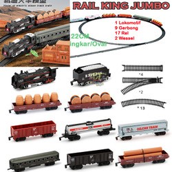 Railking Jumbo Berwesel Mainan Kereta Api Rail King Besar Jumbo 19033-8