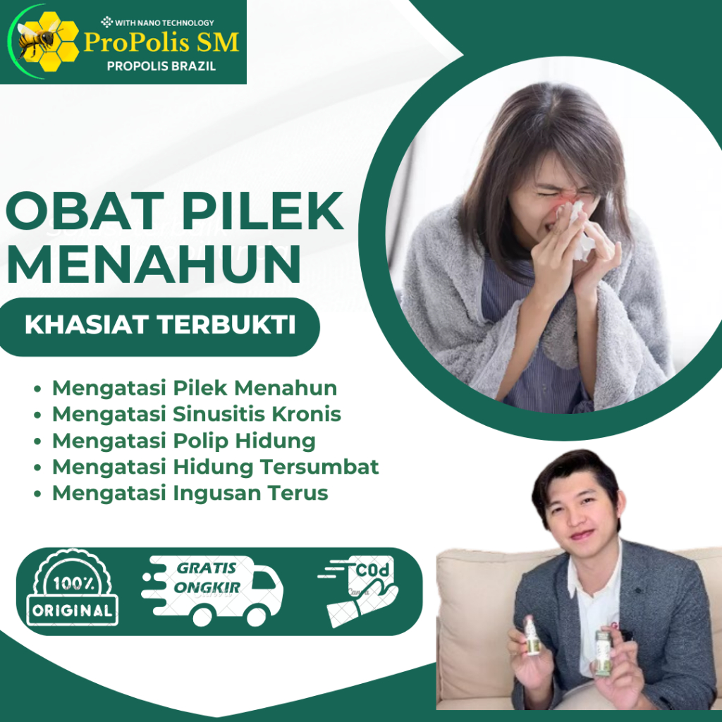 Obat Pilek Menahun, Ingusan Terus Menerus, Sinusitis Kronis, Sinusitis Menahun, Polip Hidung, Hidung