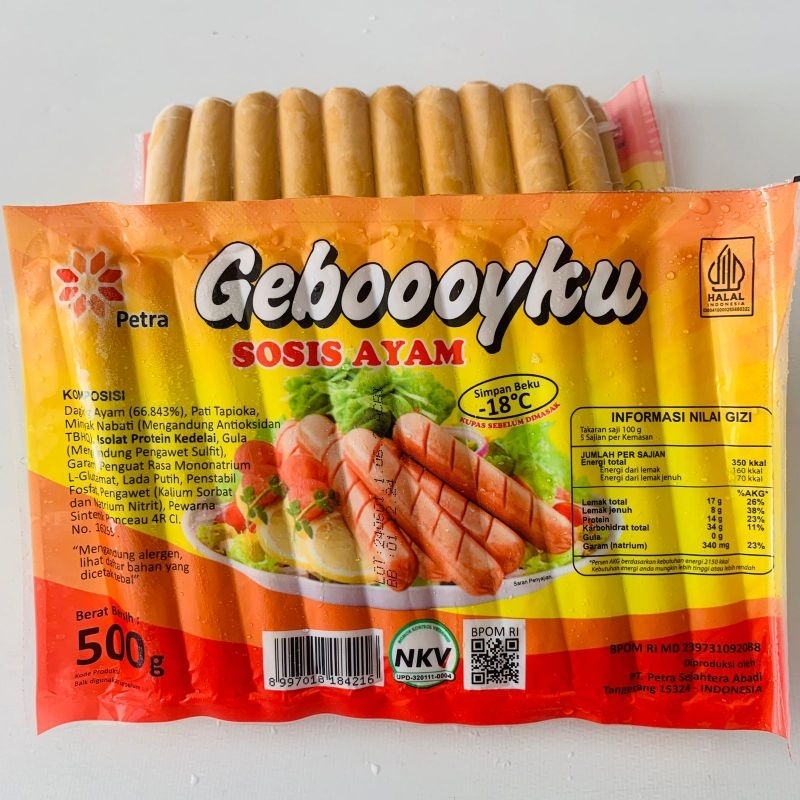 

sosis geboyku coklat isi 20 500g