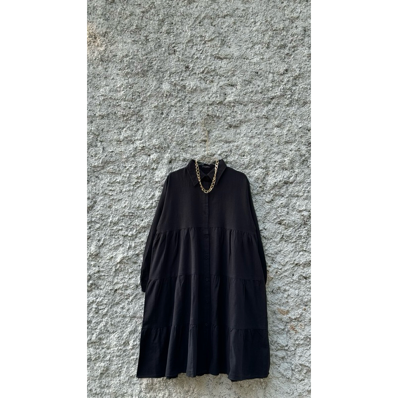 TUNIK REMPEL LINEN POLOS