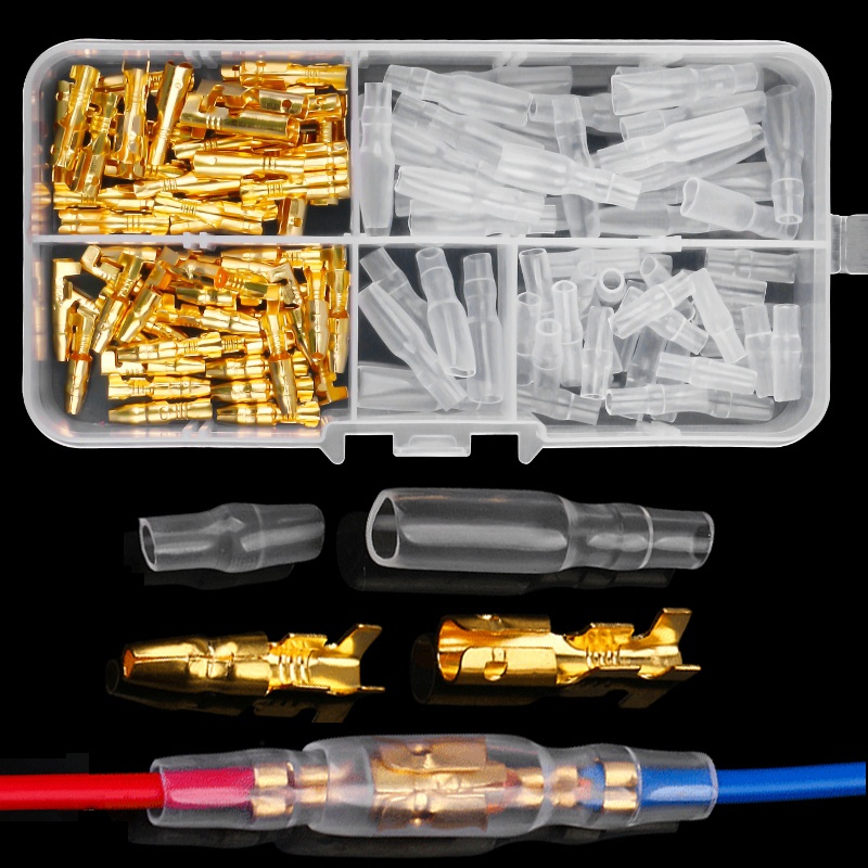 YT SHOP Skun Kabel Motor BULAT Variasi Cowok Cewek + Karet Kondom Soket Kabel Motor Sekun Kabel Male