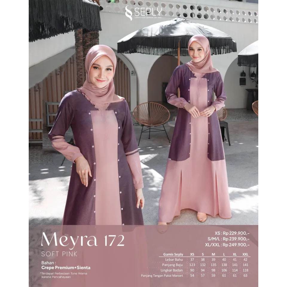 MEYRA 172 GAMIS SEPLY/GAMIS TEEBARU/GAMIS KEKINIAN/GAMIS DEWASA/TA