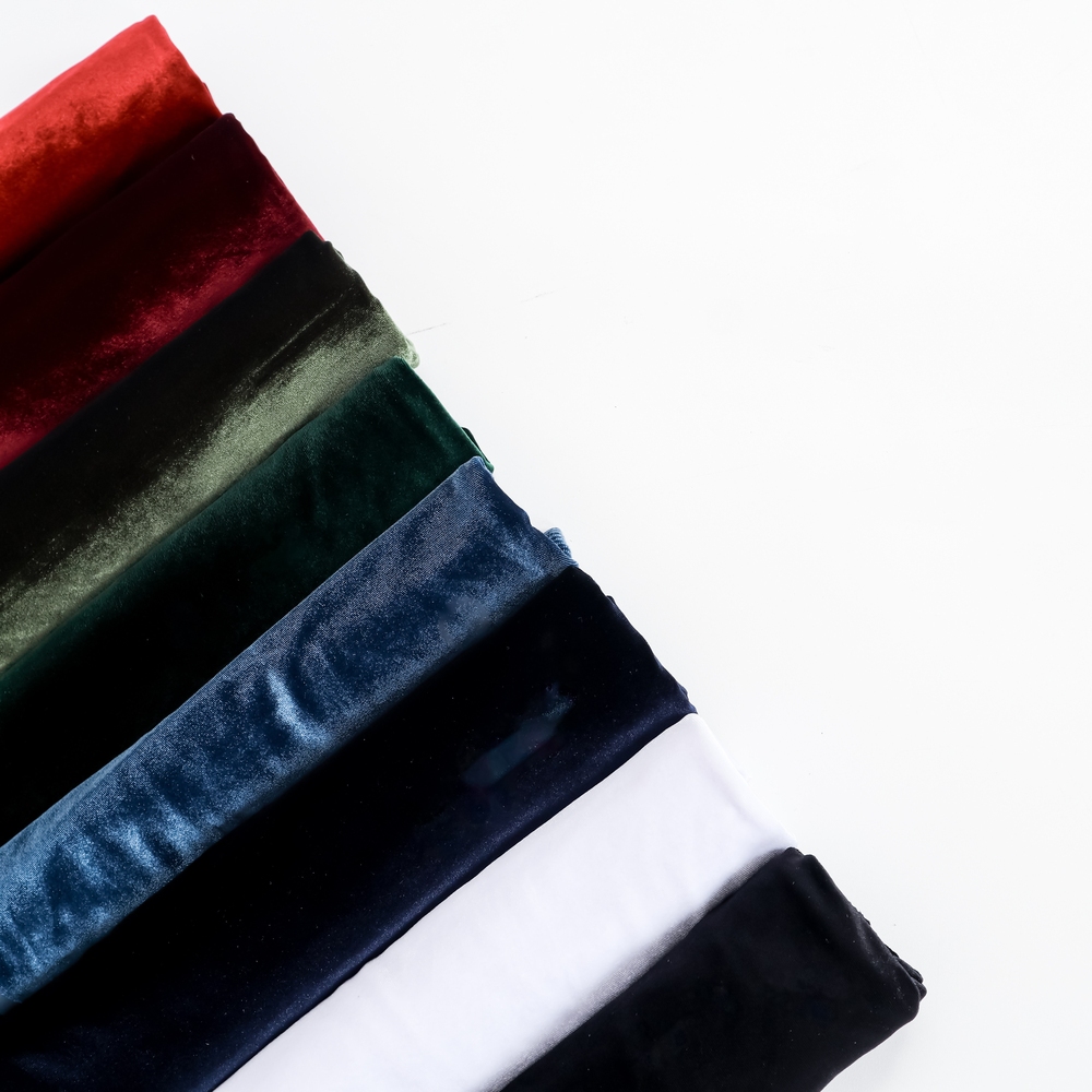 Kain Bludru Velvet Eceran 220-230 gsm per 1 meter