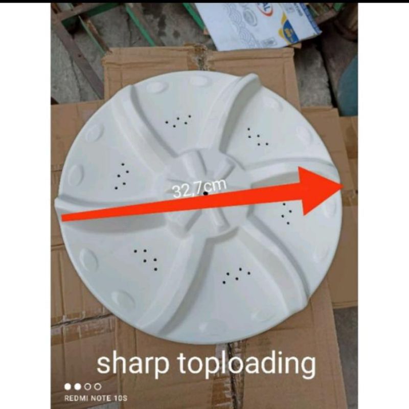 pulsator mesin cuci 1 tabung top loading merk sharp