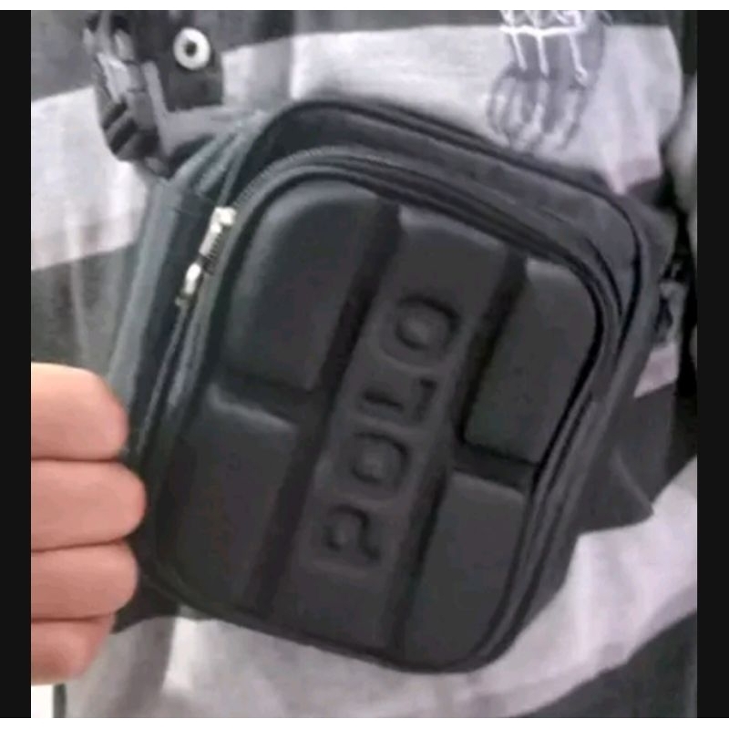 Tas Pria Tas Selempang Pria Tas Polo Tas Selempang Polo Tas Gadget Tas Smartphone - Black