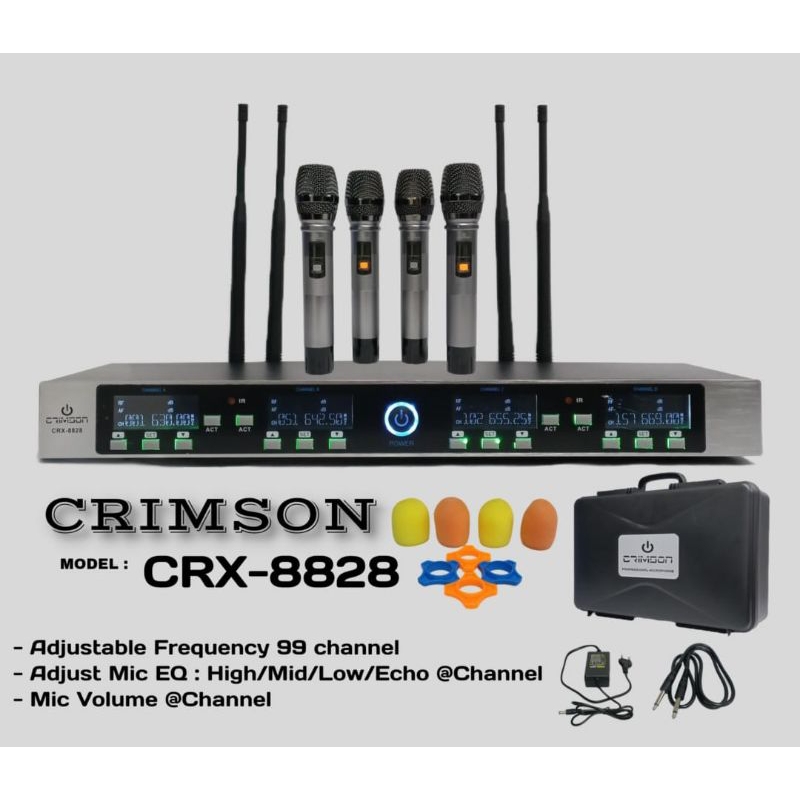MIC WIRELEES CRIMSON CRX-8828 ORIGINAL CRIMSON CRX 8828