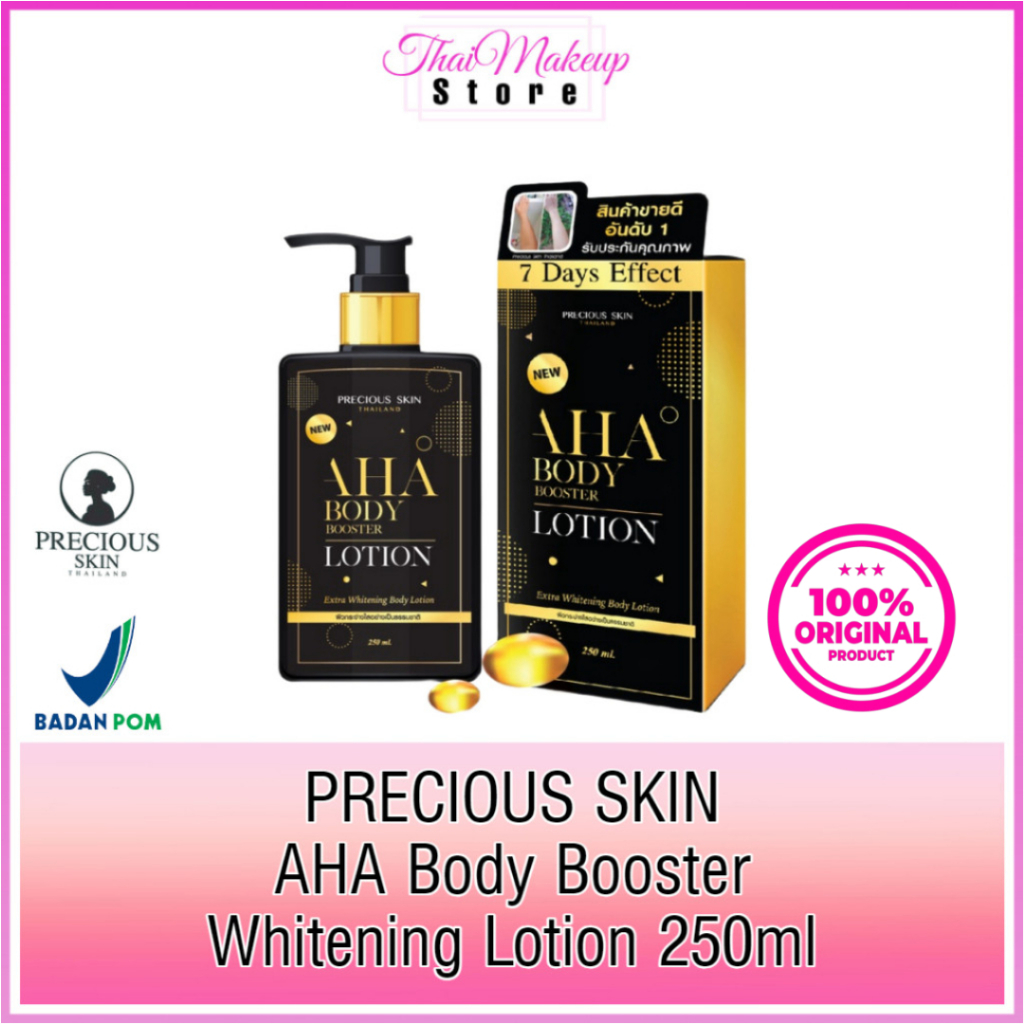Precious Skin Thailand AHA Body Booster Lotion 250ml / Body Lotion Pemutih Badan / Handbody AHA