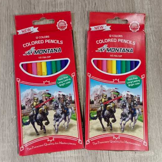 

Color Pencil / Pensil kelir kayu Montana 12 Warna panjang (06 45 24)