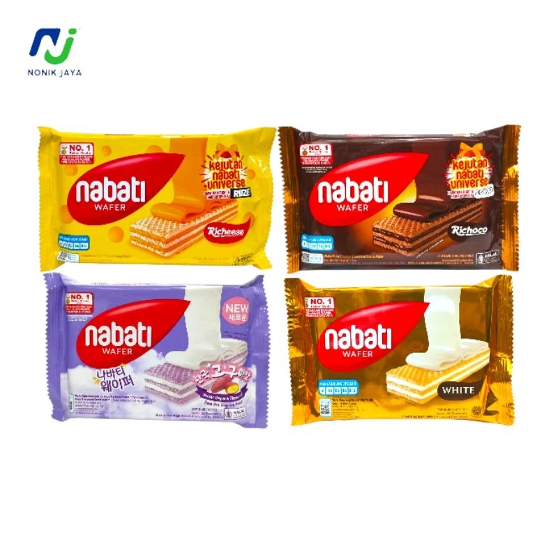 

Nabati Wafer Rp2000 Paket 5 / 10 Pcs × 43g