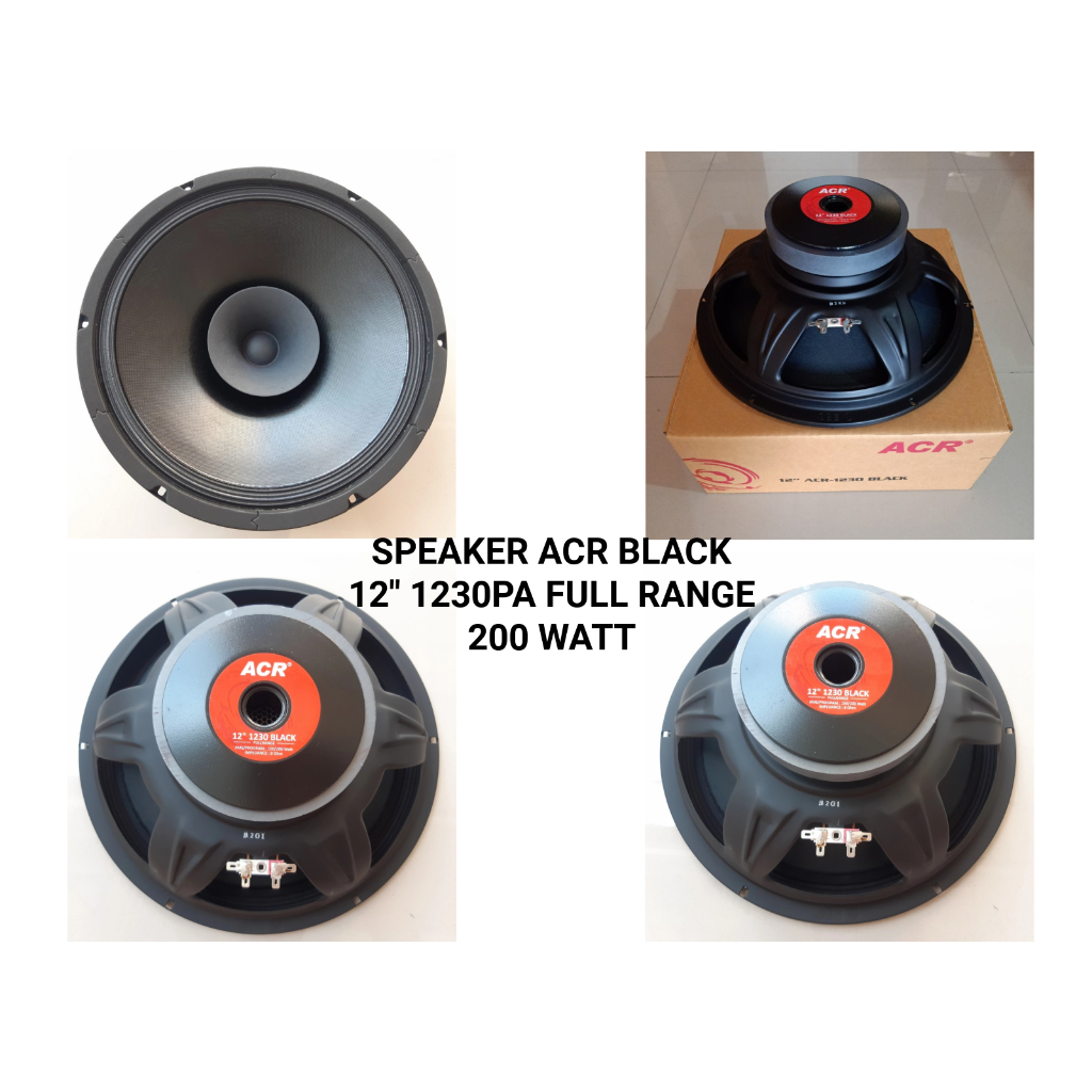 Speaker ACR BLACK 12" 1230 MK1 FULLRANGE / Speaker ACR 12" Fullrange Black 1230PA 1230MKI