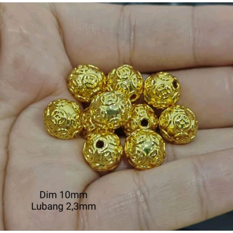 COD✅️Liontin Charm Xuping Untuk DIY Gelang Pandora Dan Kalung Bola Emas Rejeki