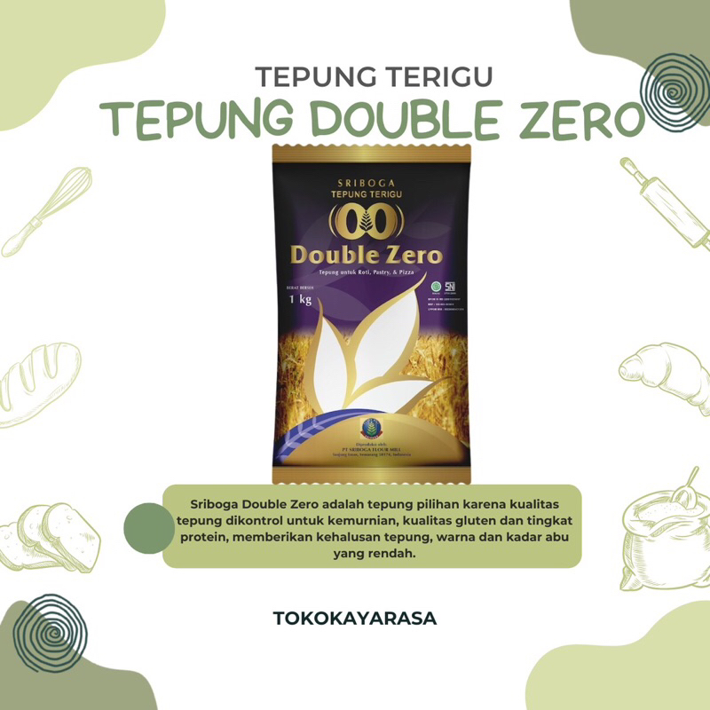 

TEPUNG DOUBLE ZERO SRIBOGA 1 KG