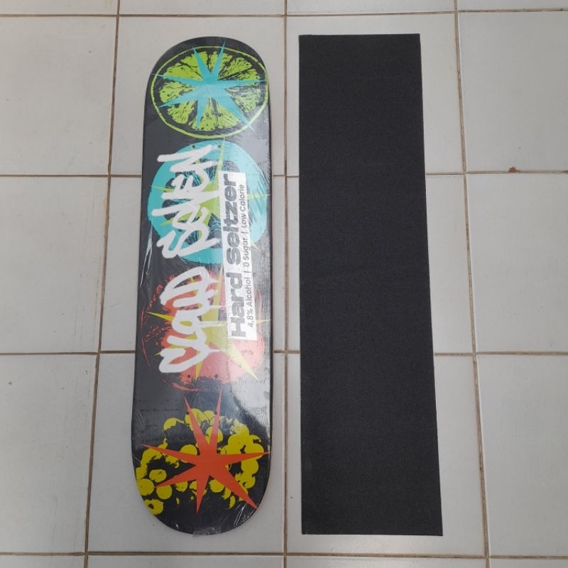 Skateboard Deck Cloud Seven merch + griptape new not second / bekas