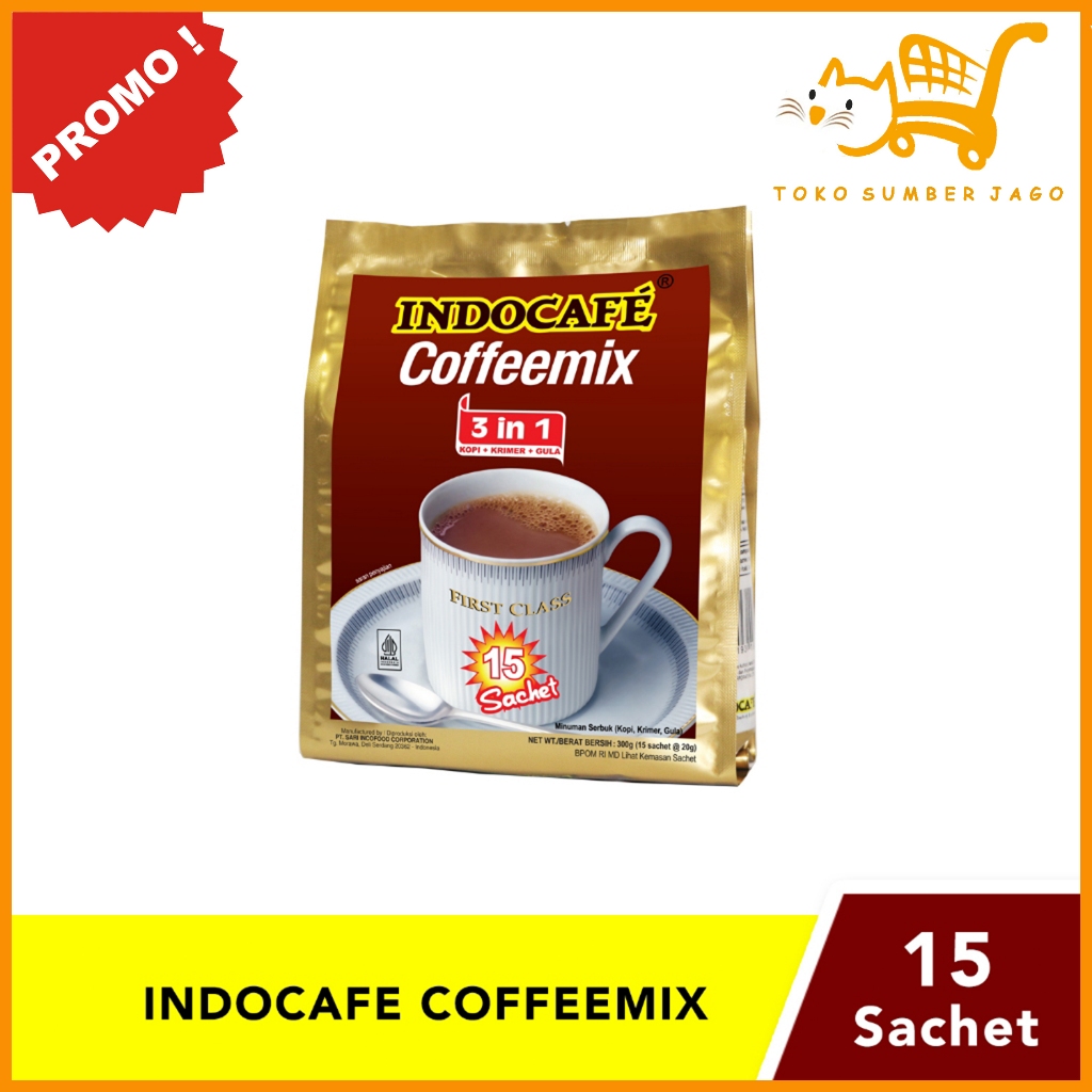 

Indocafe 3in1 CoffeeMix Kopi Sachet