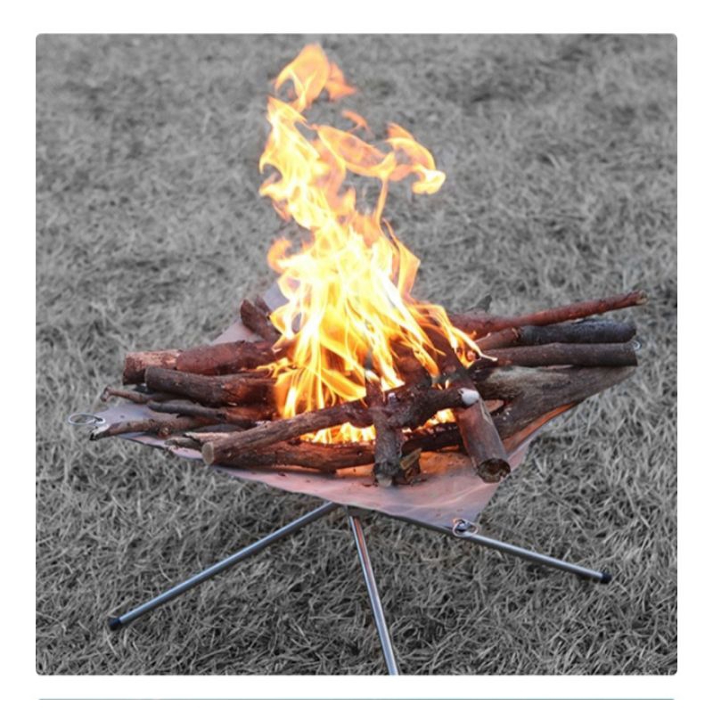 Glodpuppe stand api unggun portabel solid fuel camping tool / alat untuk membakar api unggun / alat 