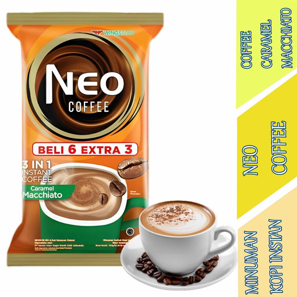 

Coffee Caramel Machiato - Neo Coffee - Minuman Kopi Instan - 3in1