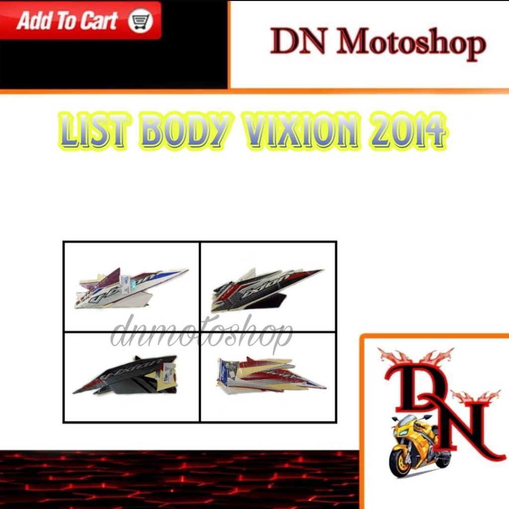 Striping Sticker List Body Vixion 2014