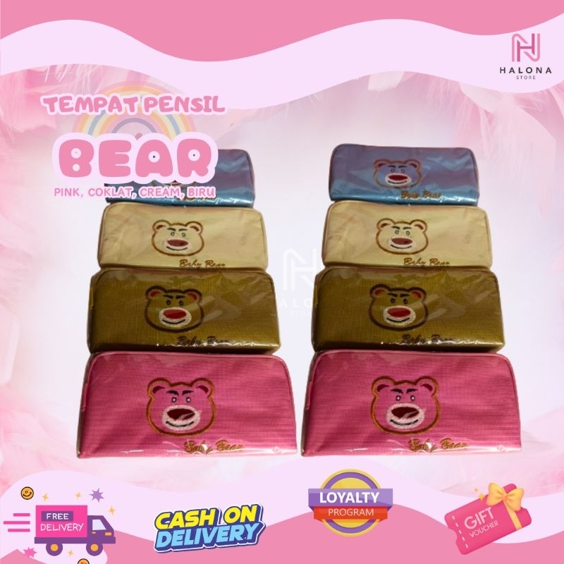 

Pencil Case / Tempat Pensil Karakter / Kotak Pensil Lucu Baby Bear