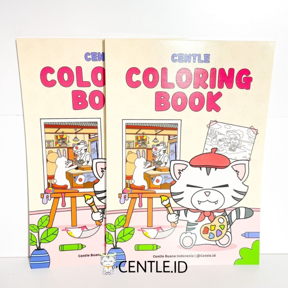 

KODE I58K CENTLEID BUKU GAMBAR KREATIFITAS ANAK COLORING BOOK A4 ALATALAT TULIS AESTHETIC