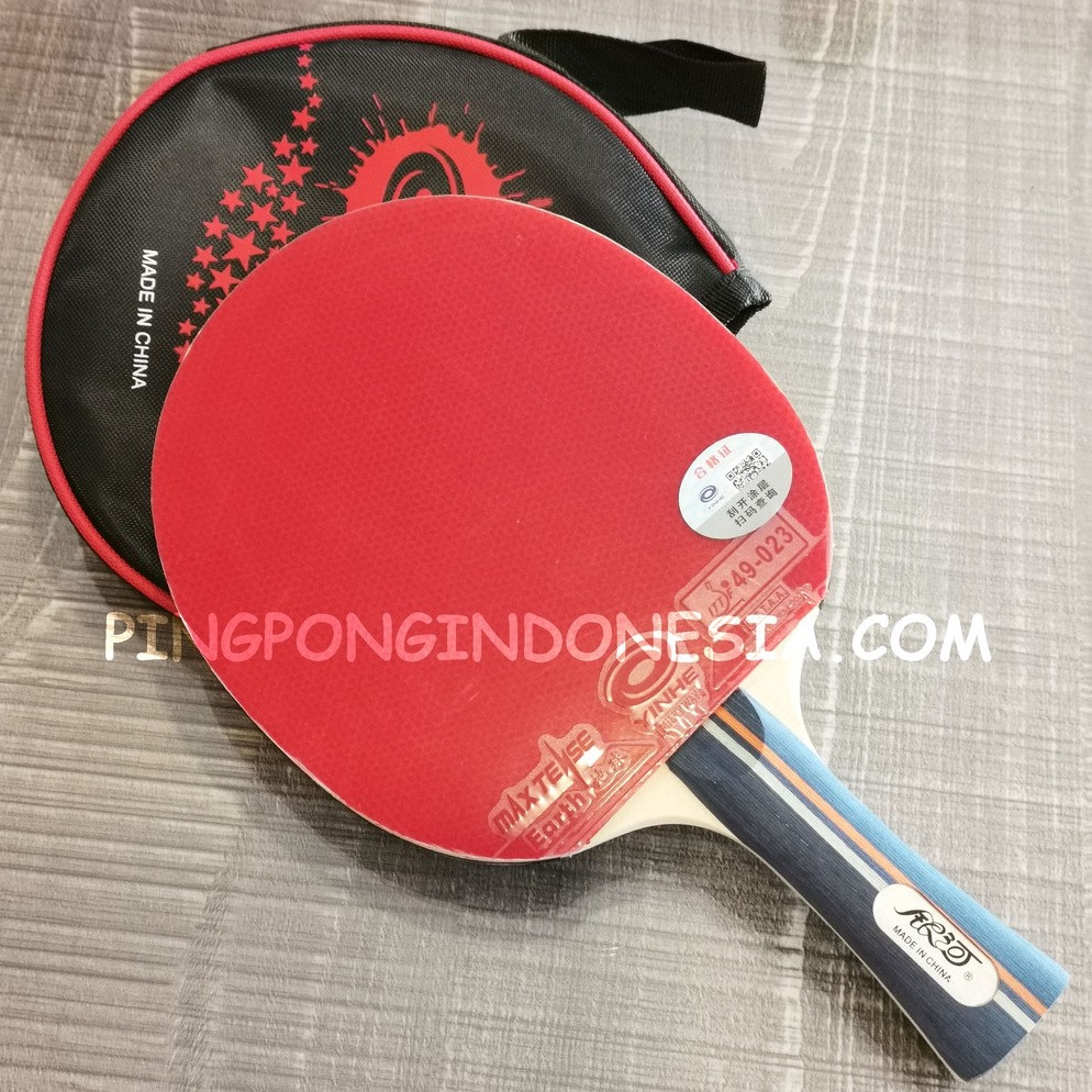 KODE J49D Yinhe 1B  Bet Premade Pingpong Blade Jadi Raket Tenis Meja Bat Rakitan 1 B Karet Rubber