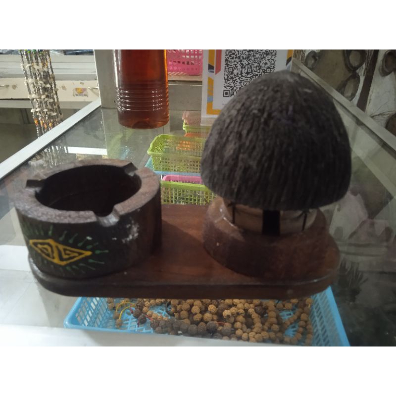 asbak rumah honai khas papua/oleh oleh khas papua