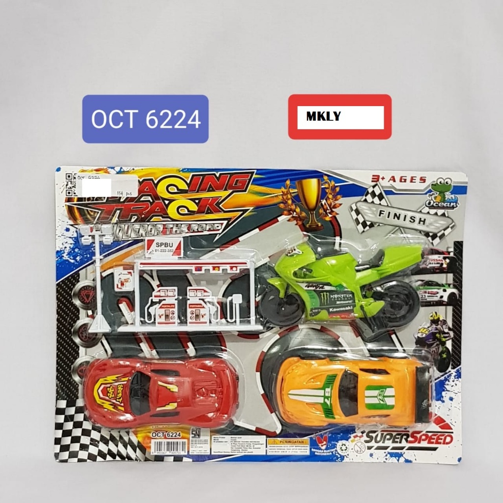 MAINAN STREET RACER 22-10279 MAINAN MOBIL RACING SET MAINAN PERTAMINA SPBU SET mainan anak laki laki