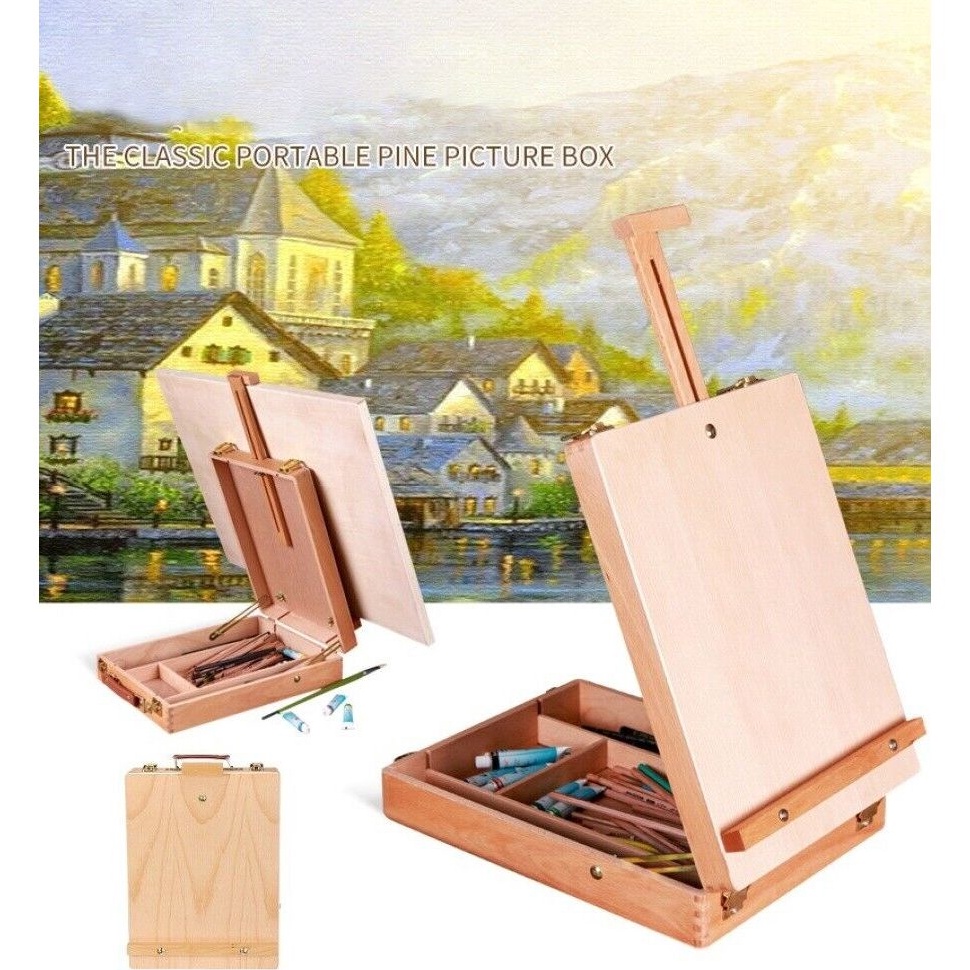 

KODE W78B Adjustable Wooden Table Desk Art Drawing Board Canvas Sketch Easel 36