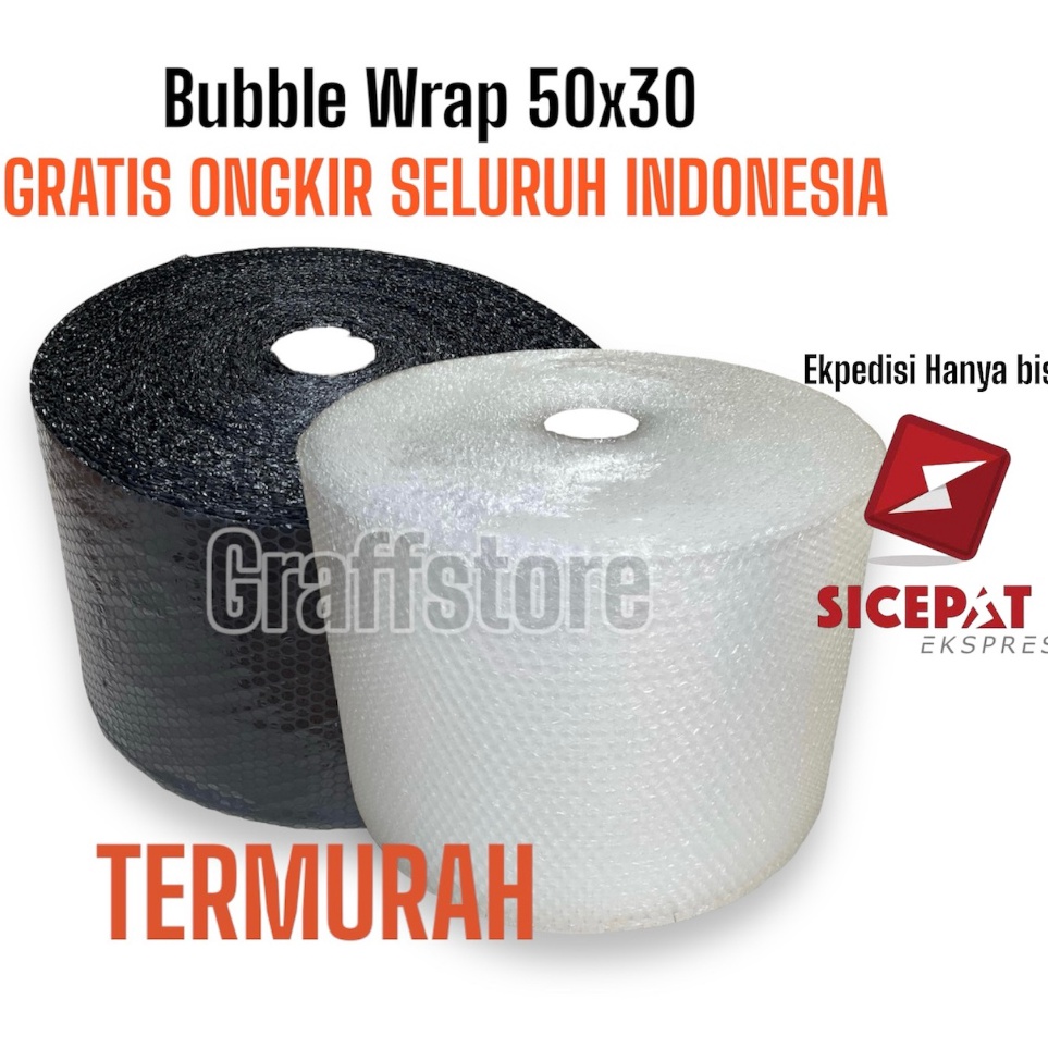 

Terkini Bubble wrap 5 m x 3 cm Free Ongkir Murah