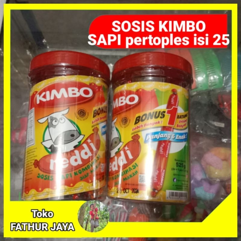 

sosis kimbo rasa sapi per toples isi 25pcs