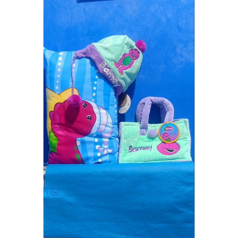 Paket Barney Ori (Bantal, Tas dan Topi)